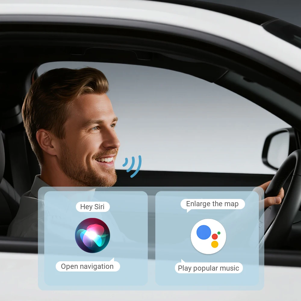 Wireless CarPlay Android 2025 New Smart Auto Adapter Hassle-Free Plug&Play Stable BT WiFi Connect OTA Upgradable Fit 99% Vehicle