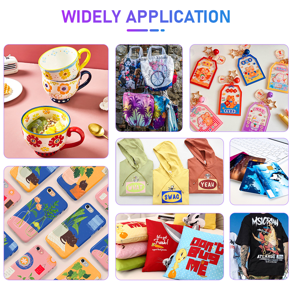 Universelle Sublimationstinte für Epson-Desktop-Drucker, Wärmeübertragungstinte für T-Shirt-Baumwollbecher, kompatible Sublimations-Tinten-Sets