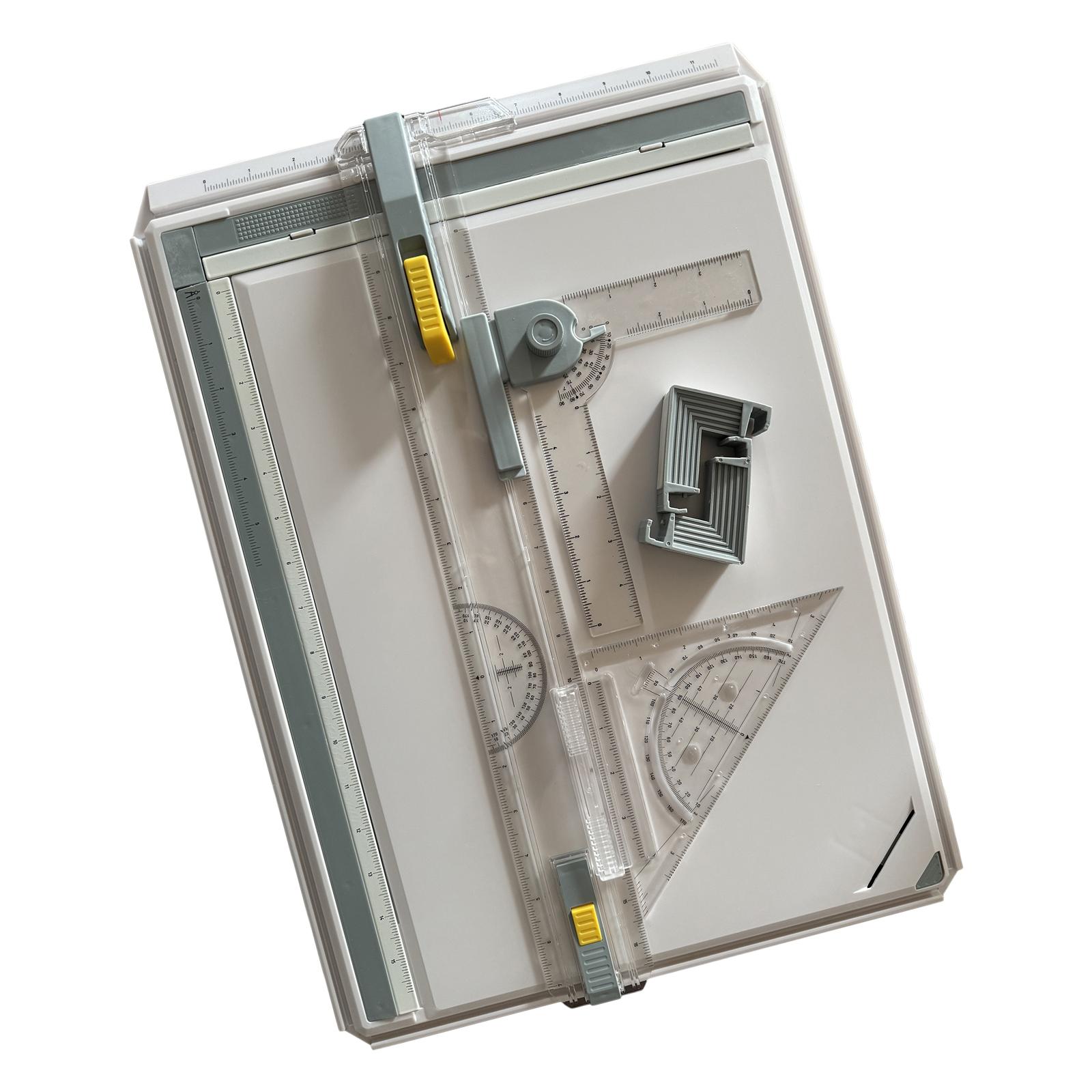 Tablero de dibujo A3, mesa de dibujo, abrazaderas cuadradas, transportador, mesa de tablero de dibujo