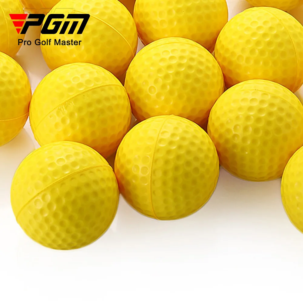 PGM 10pcs 골프 공 빛 실내 야외 훈련 연습 골프 스포츠 스폰지 탄성 PU 폼 공 Q008