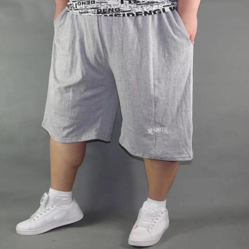 Männer plus Größe Shorts plus Größe 10XL 8XL 9XL Taille 142 cm Sommer große elastische Sport lässig lose große Größe 60 blaue Shorts