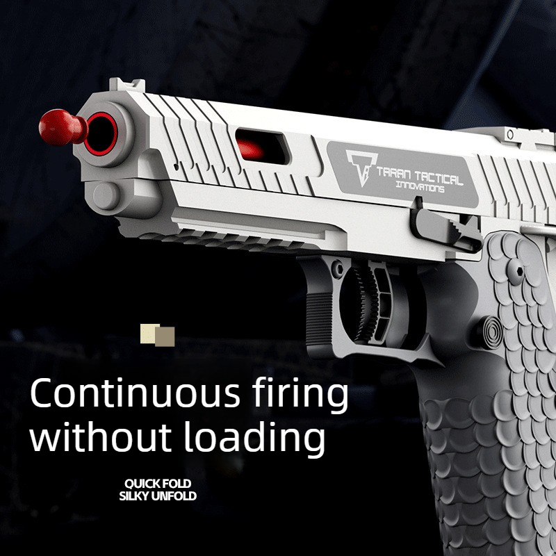 Csnoobs 2011 pistola de juguete de disparo continuo, pistola de lanzamiento de concha, pistola de rábano, colgante vacío, juego al aire libre, revólver, regalo de cumpleaños