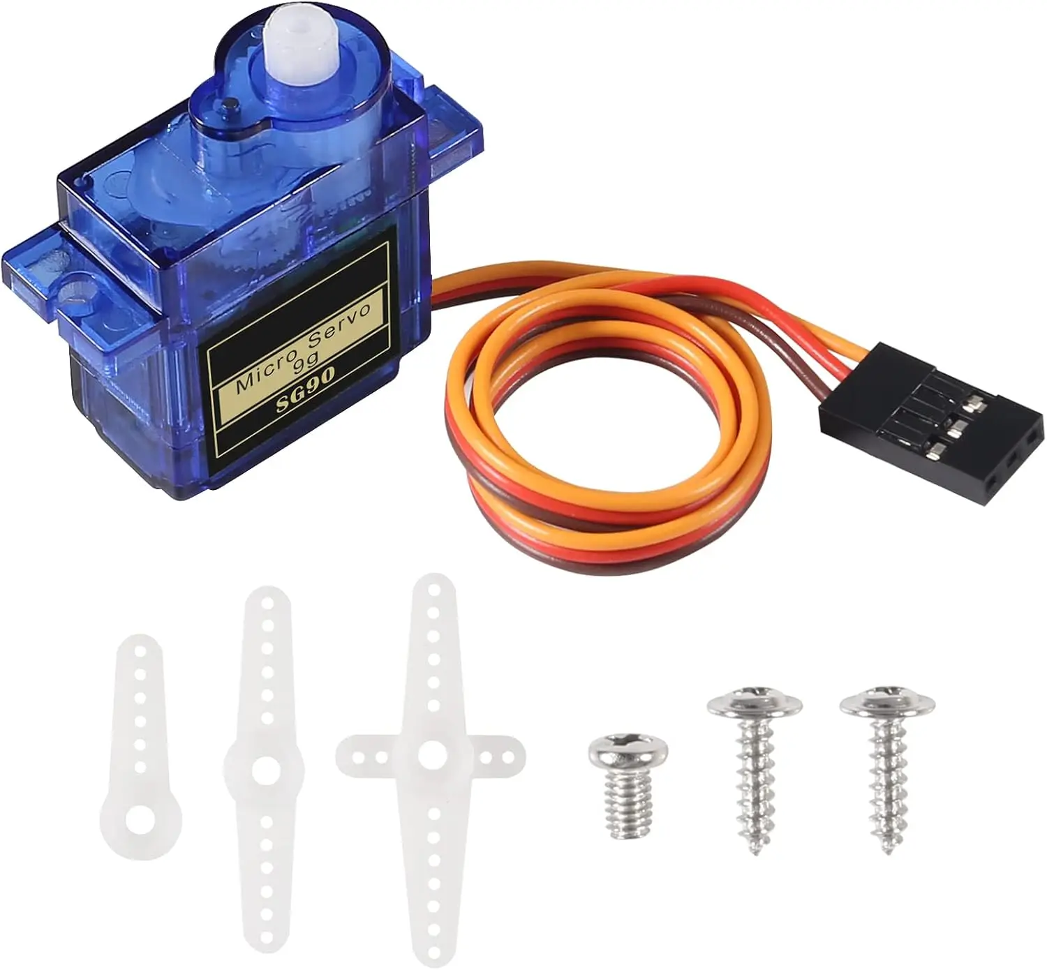 Aokin Sg90 Servo Motor Micro 9g 180 360 Degree Mount Sg90 Kit Without Metal Gear Pro Rc Car Toy Airplane Arduino Uno Diy