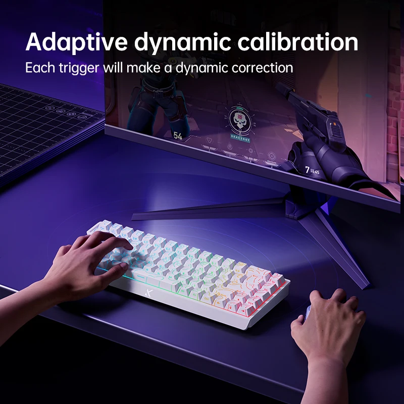 MCHOSE ACE68 ACE60 Pro Magnetic Keyboard Wired Mechanical for Gaming 0.01mm RapidTrigg 8000Hz SOCD/Rs 0.125ms 128K Sampling Rate