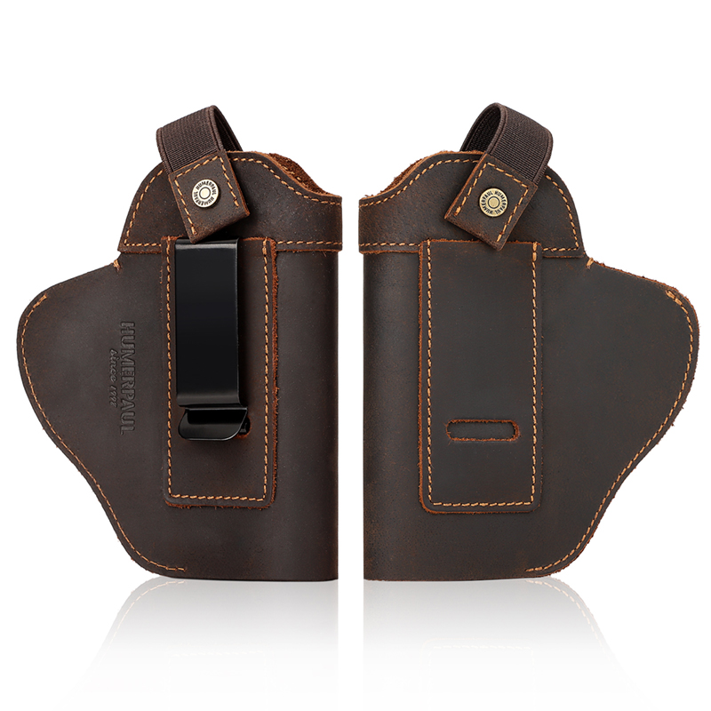 Echt Leer Universele Gun Cover Met Verborgen Dragen Holsters Riem Voor Alle Size Pistolen