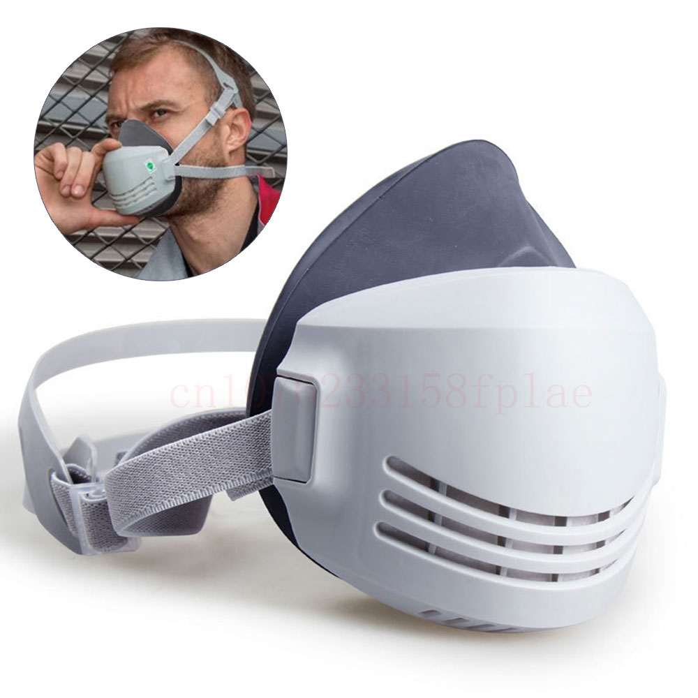 Maska przeciwpyłowa + 20 szt. Filtr bawełniany Respirator półtwarzowa maska ​​przeciwpyłowa Anti Industrial Construction Dust Haze Fog Safety maska ​​gazowa