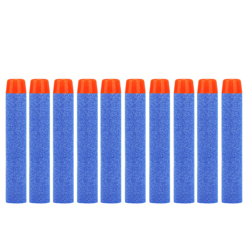 50 pçs balas de cabeça redonda sólida 7.2cm para nerf n-strike elite série blasters espuma eva recarga dardos crianças armas de brinquedo acessórios