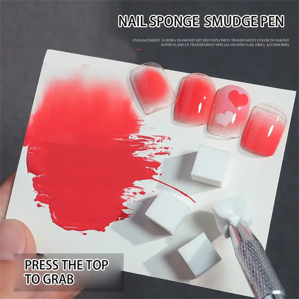 Nail Art Sponge Set Manicure DIY Creative Nail Sponge Gripper Tool  Sponge Gradient Nail Art Tools Manicure Accessories