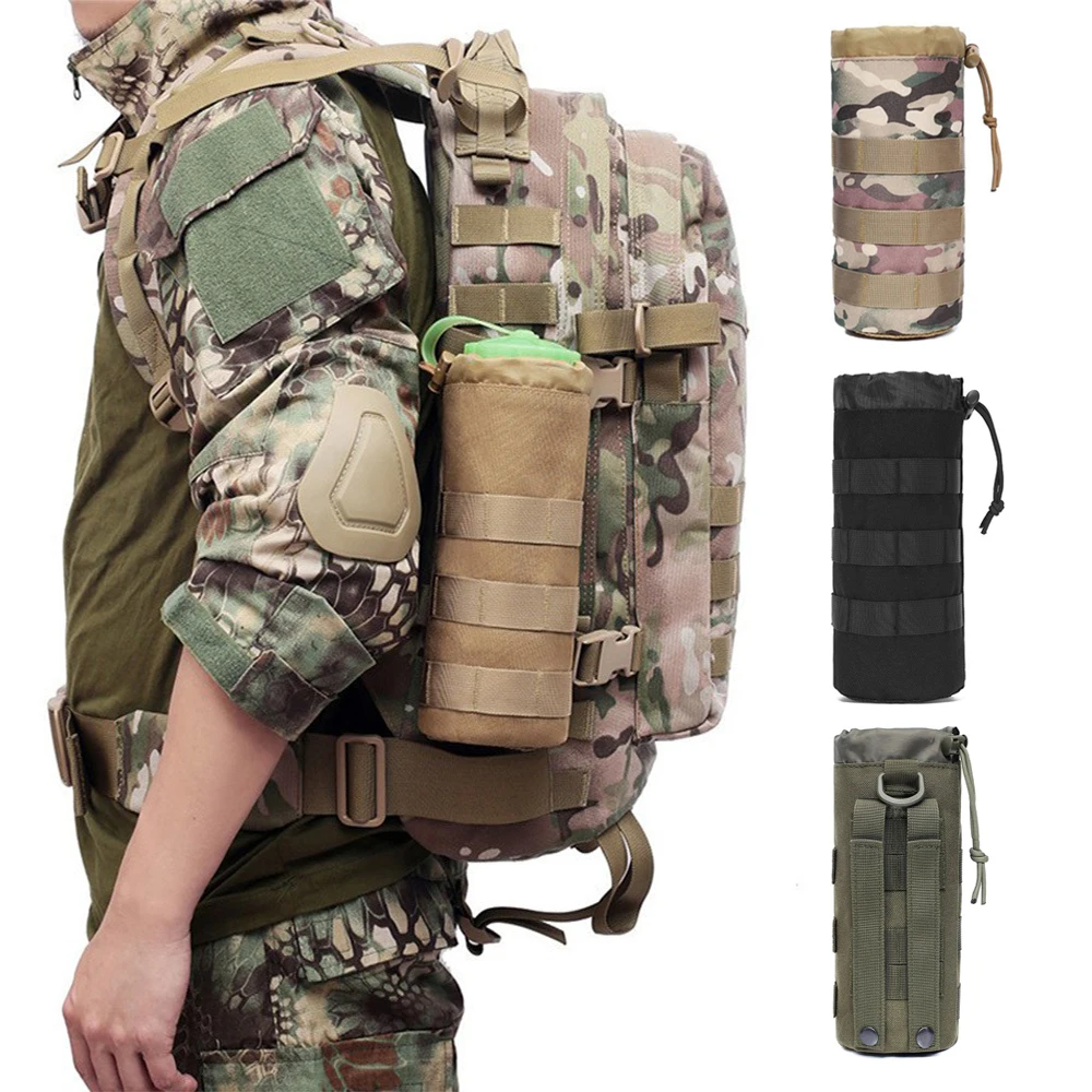 Taktische Molle Wasserflasche Tasche Beutel Halter Outdoor Reisen Camping Wandern Radfahren Angeln Jagd Wasserflaschenträger