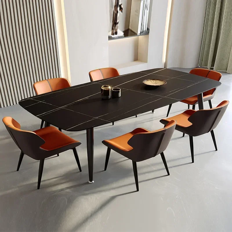 Designer เก้าอี้รับประทานอาหารหรูหราเฟอร์นิเจอร์ในครัวเรือน Modern Minimalist พนักพิงที่นั่งเก้าอี้เลานจ์หรูหราห้องรับประทานอาหาร