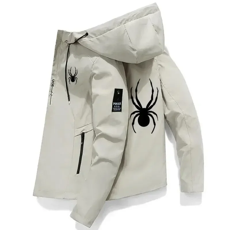 Jaqueta esportiva masculina à prova de vento, casaco de treinamento ao ar livre com capuz, corta-vento atlético de alta qualidade, top de corrida casual streetwear