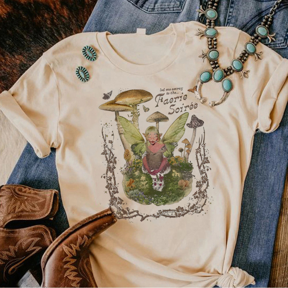 Женская футболка с принтом манги, в стиле Харадзюку