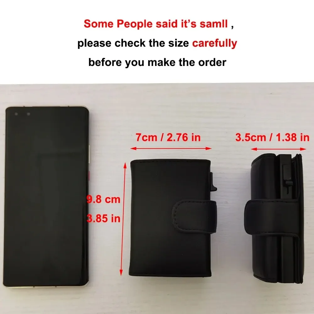 Rfid 극세사 가죽 남성용 지갑, 스마트 슬림 얇은 동전 주머니 지갑, 카드홀더 3 중 지갑, 머니 백, 패션
