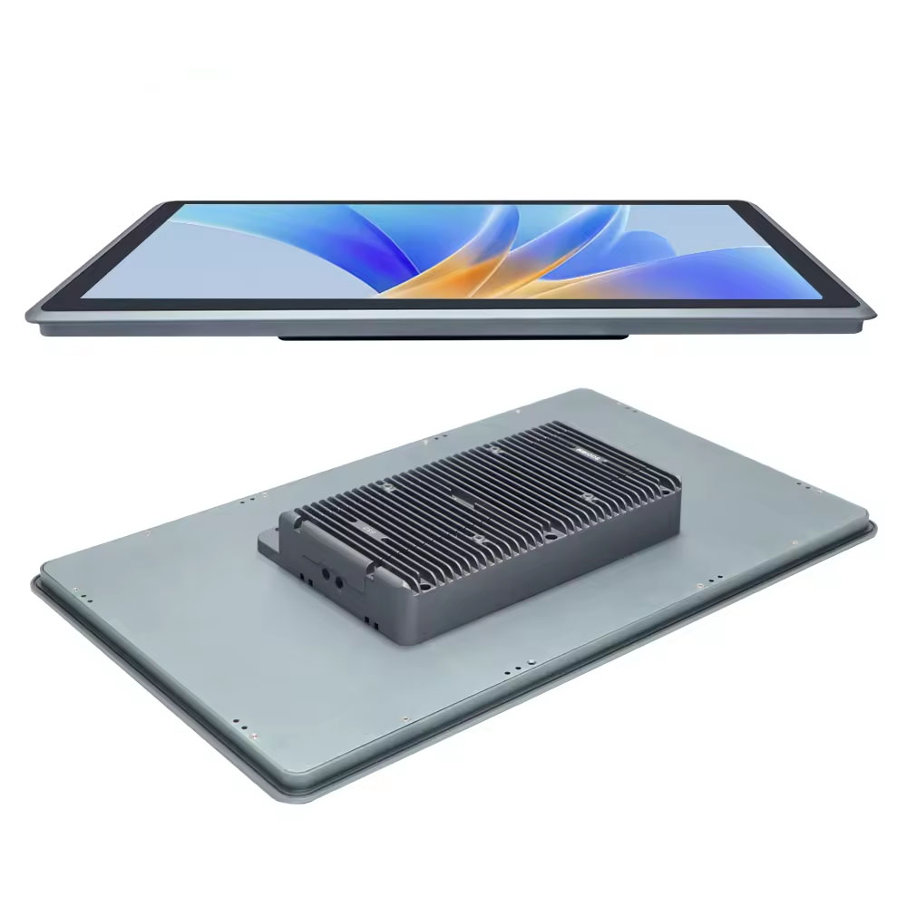 Partaker 21.5 pollici industriale IP65 pannello frontale PC I7 10810U I5 10310U J6412 con TPM2.0 RS232 DDR4 2 x LAN Touch Screen Computer