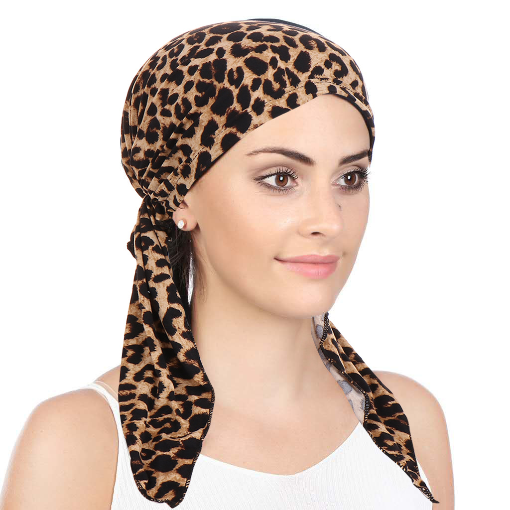 Vrouwen Moslim Hijab Kanker Chemo Caps Bloemenprint Tulband Cap Haaruitval Hoofddoek Elastisch Katoen Moslim Hijab Sjaal Hoofddeksels