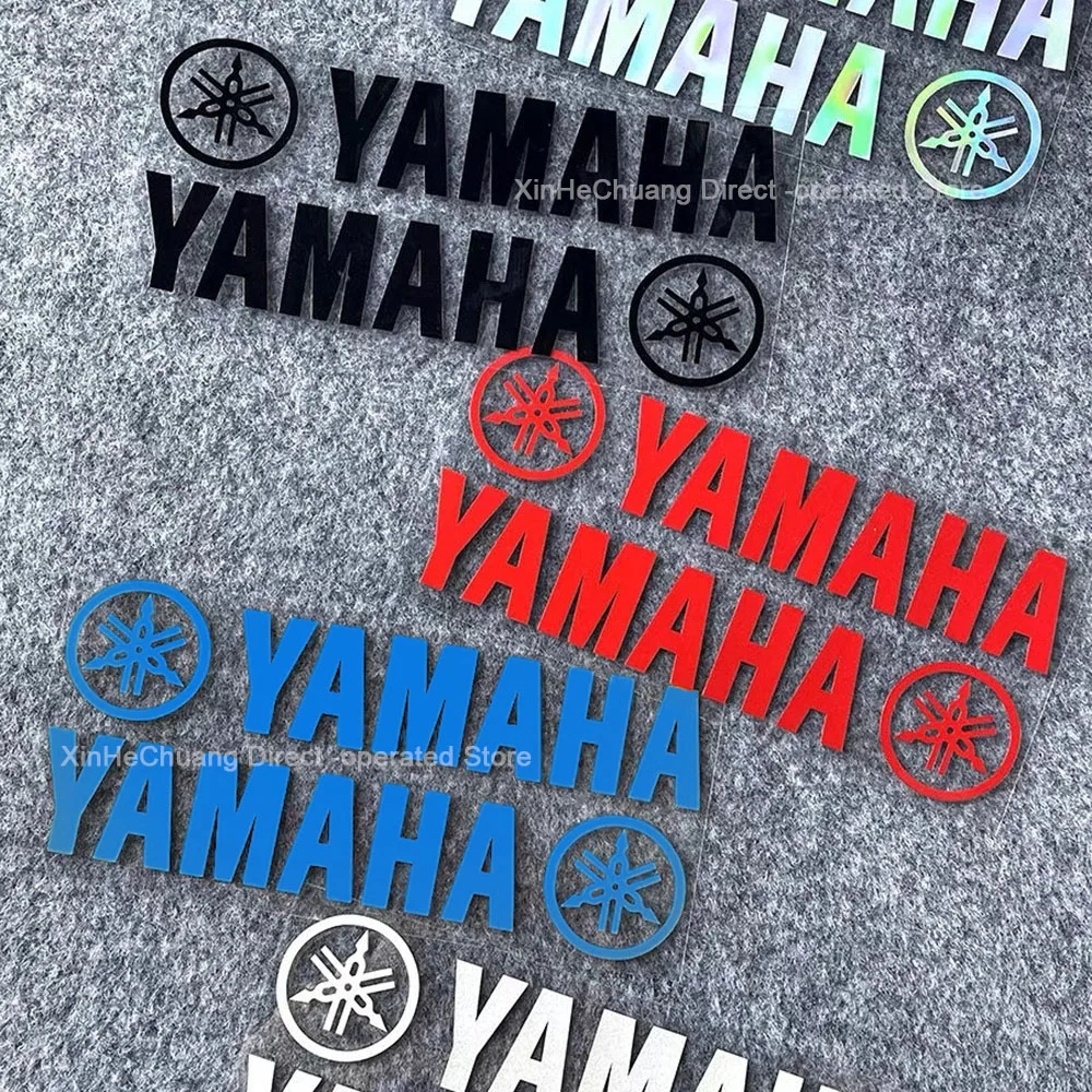 Novos adesivos refletivos a laser yamaha, caixa traseira de capacete de motocicleta, adesivos modificados, decalques decorativos à prova d'água
