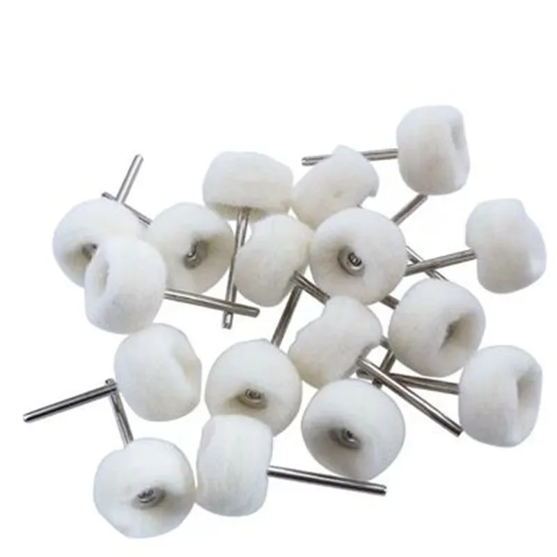 10 ชิ้นมินิบดหัวขัดแผ่นขัดรู้สึก 3 มิลลิเมตร Shank buffing ล้อโลหะแปรงเจาะอุปกรณ์เครื่องมือโรตารี่