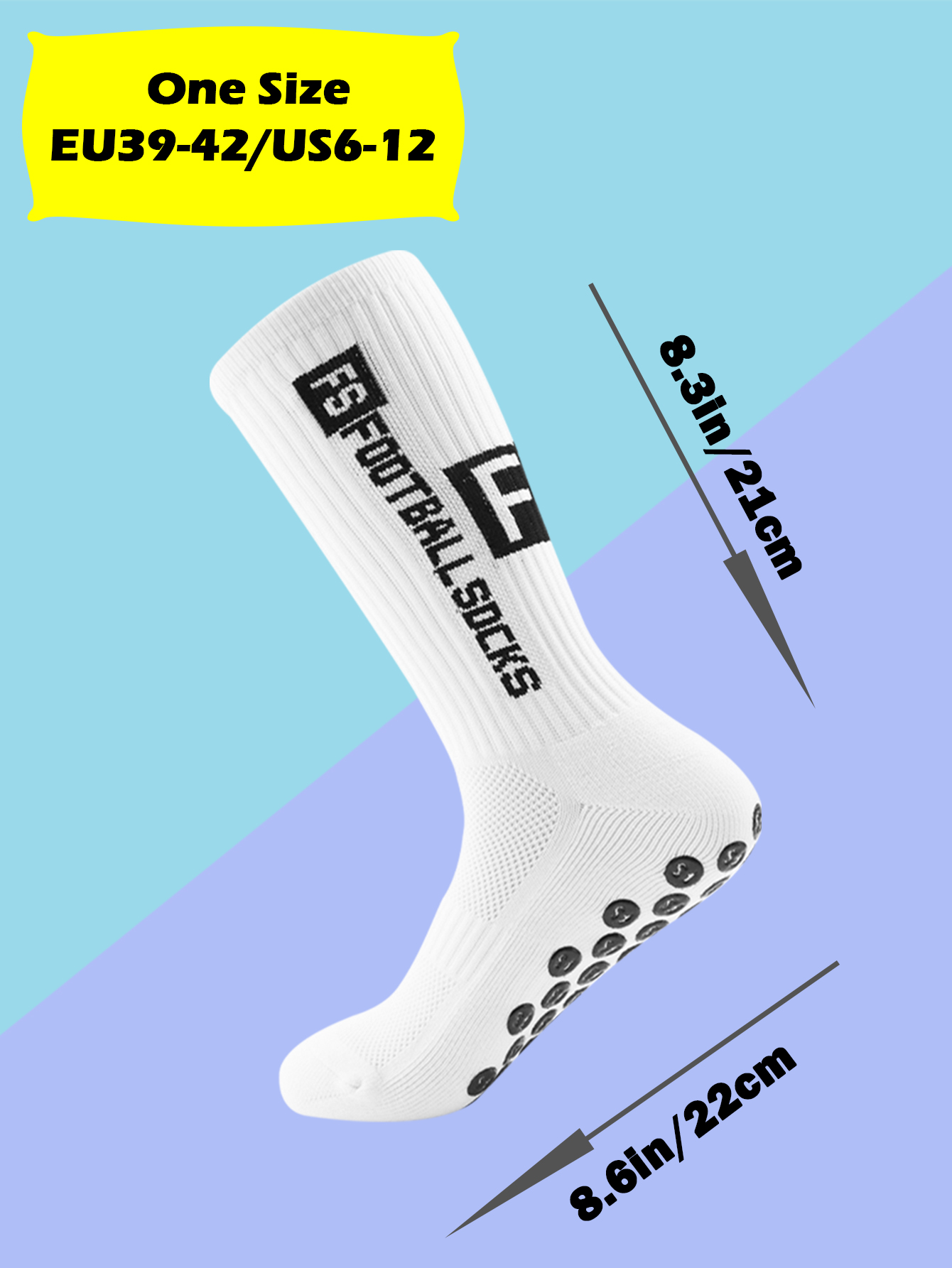 4 Paar Herren-Fußballsocken mit Griff, rutschfeste, rutschfeste Sportsocken mit Polsterpolstern für Fußball/Basketball/Hockey