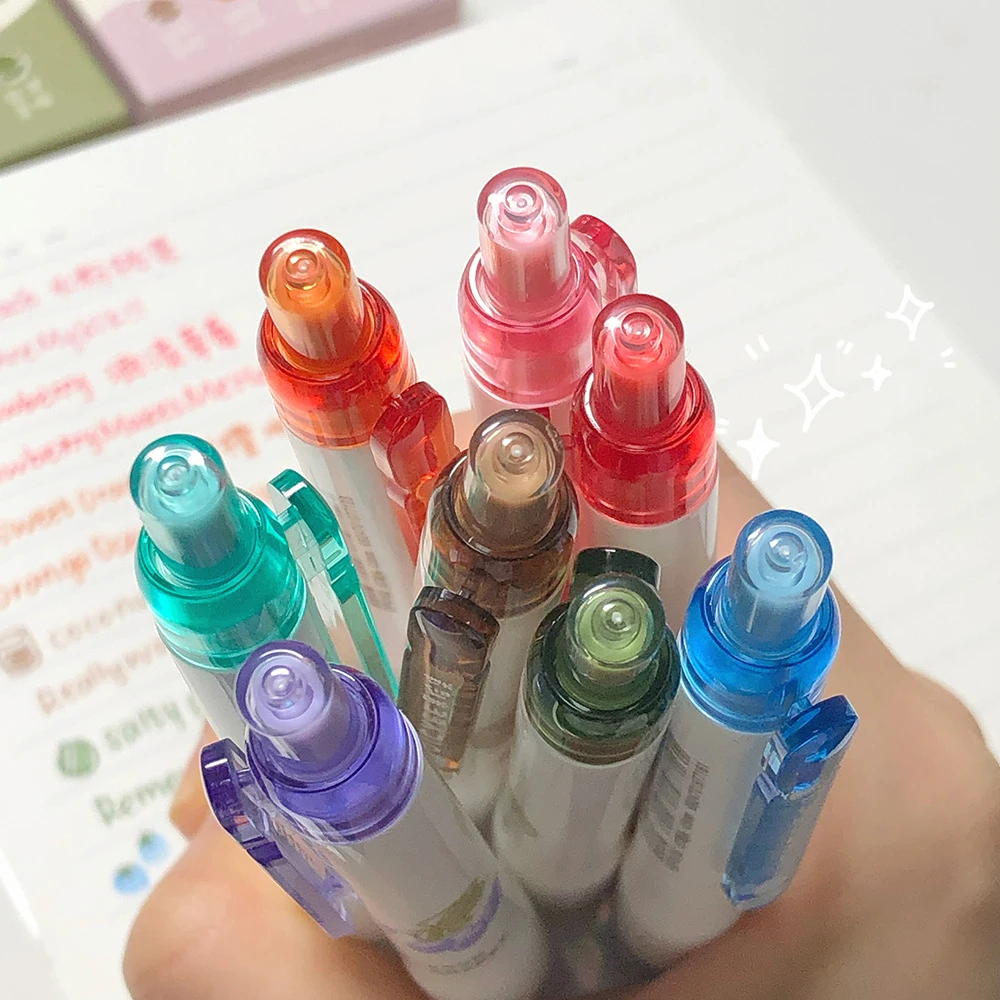 Creative 3D กลิ่นผลไม้ปากกาเจลสี 0.5 มม.เขียนโรงเรียนนักเรียน Art Drawing ปากกาสําหรับไดอารี่ Scrapbooking เครื่องเขียน