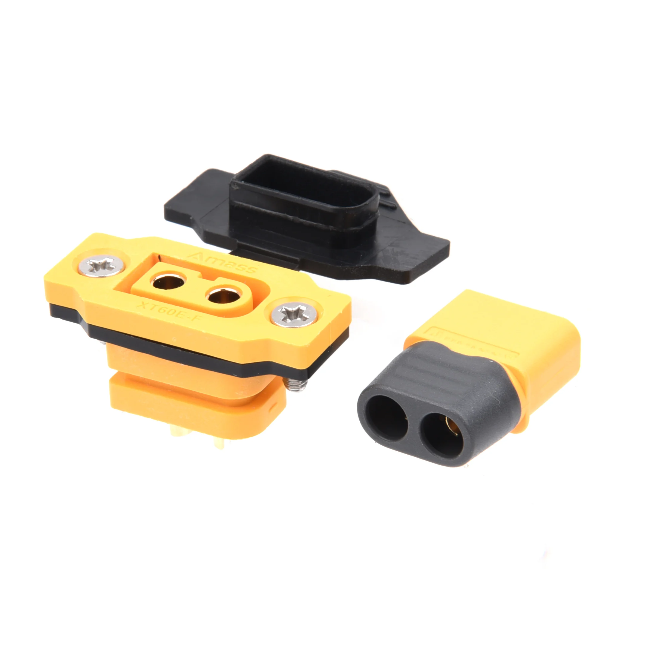 Amass XT60E-F & XT60H เครื่องบินรุ่นแบตเตอรี่ Gold-Plated 30A High Current ปลอดภัยชายหญิง Plug CONNECTOR