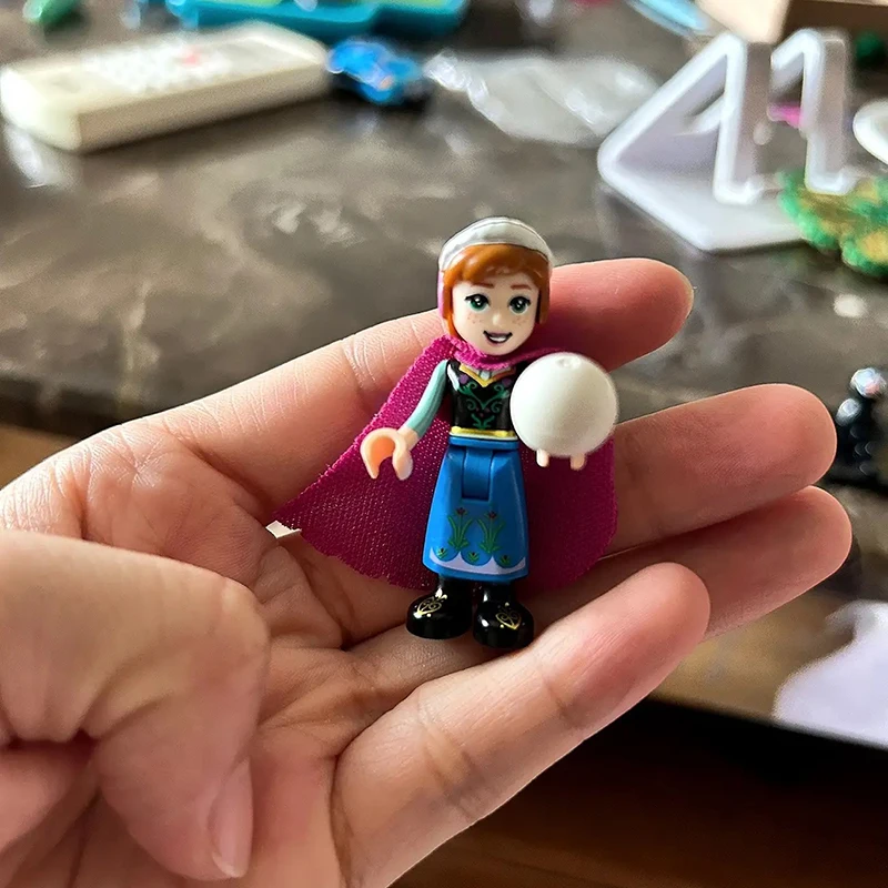 5 ชิ้น/เซ็ต Disney FROZEN Series เจ้าหญิง Elsa Mini Figma 66006-66010 Building Blocks ของเล่นเด็ก