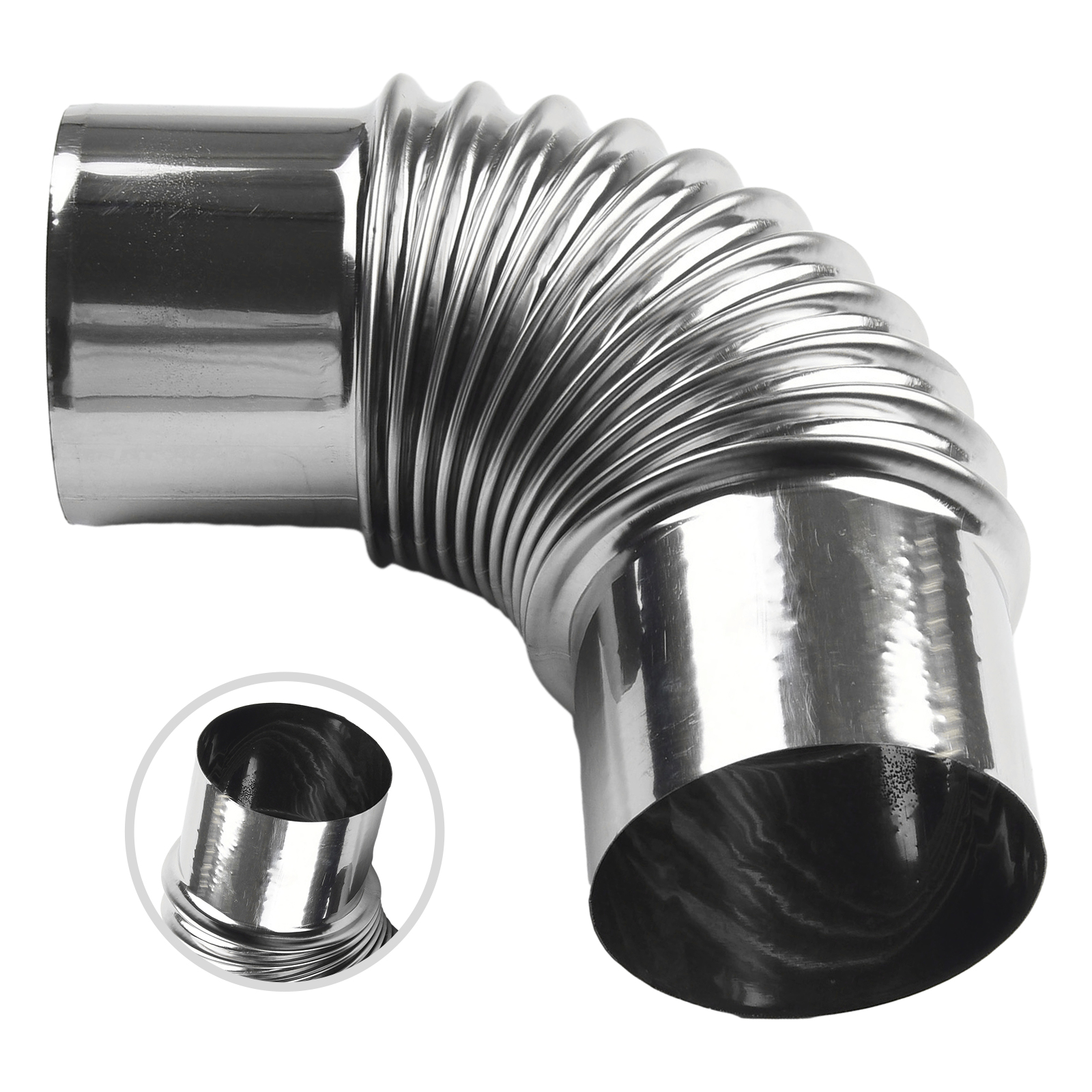 Stove Flue Steel Flue Pipe Elbow Rain Cap Pipes Chimney Liner Flue For Stove Heater Exhaust Pipe 50/60/70/80/90/100mm