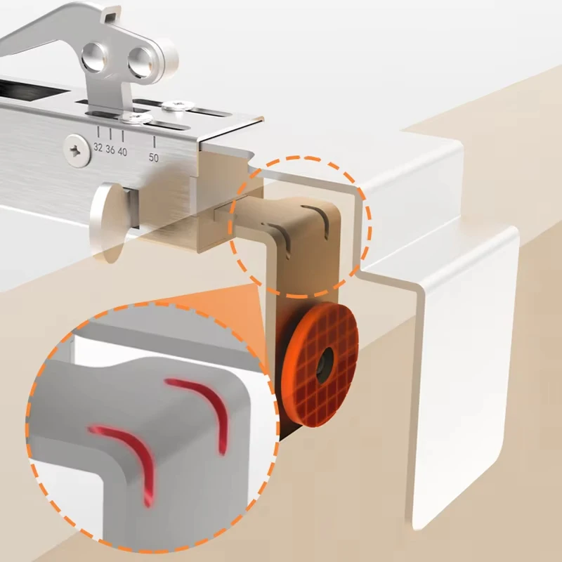 Drawer Fastening Clip Drawer Front Mounting Clip for Accurate and Quick Installation of Drawer Panels, Adjustable Fixed Clamp