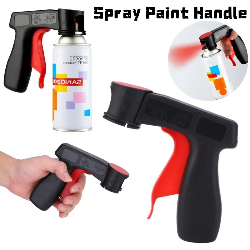 1 pçs polimento pintura pistola adaptador instantâneo aerossol gatilho lidar com plástico universal reutilizável carros manutenção ferramenta de cuidados