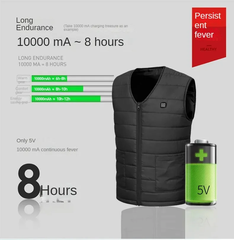 16 エリア加熱ベスト男性ジャケット加熱服冬レディース電気 Usb ヒーター防水男サーマルベストボディウォーマーコート