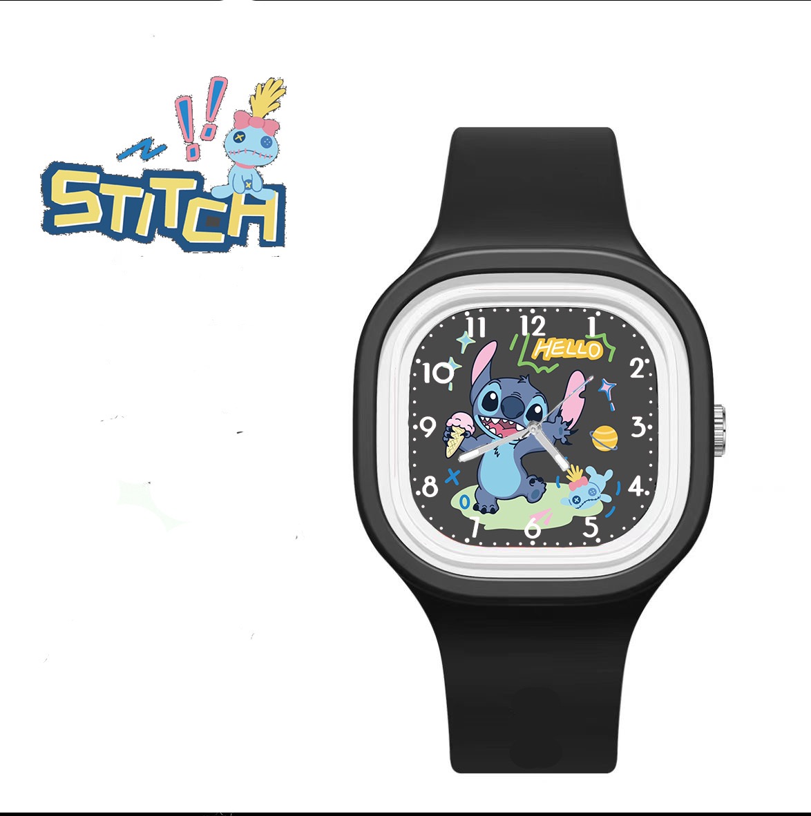 Disney kinderen kijken kawaii anime Lilo Stitch kinderen horloges sport siliconen horloge cartoon Mickey Minnie horloge kinderen geschenken
