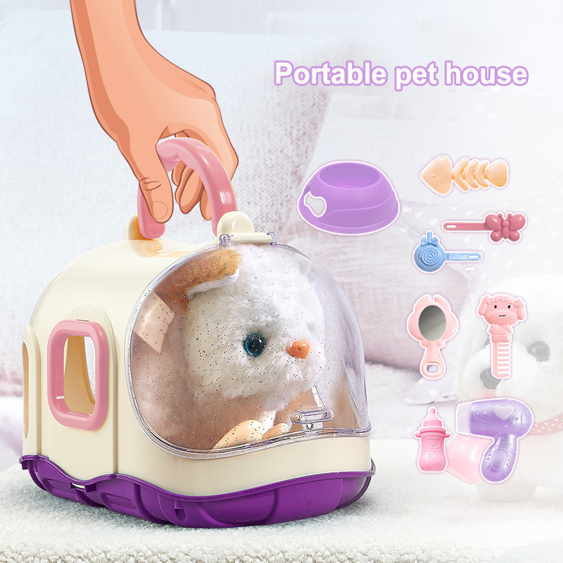 2024 ใหม่ 13PCS น่ารักสัตว์เลี้ยงอิเล็กทรอนิกส์แมวของเล่นเด็กจําลองไฟฟ้าตุ๊กตาลูกแมวแบบพกพาของเล่นเด็กของขวัญ