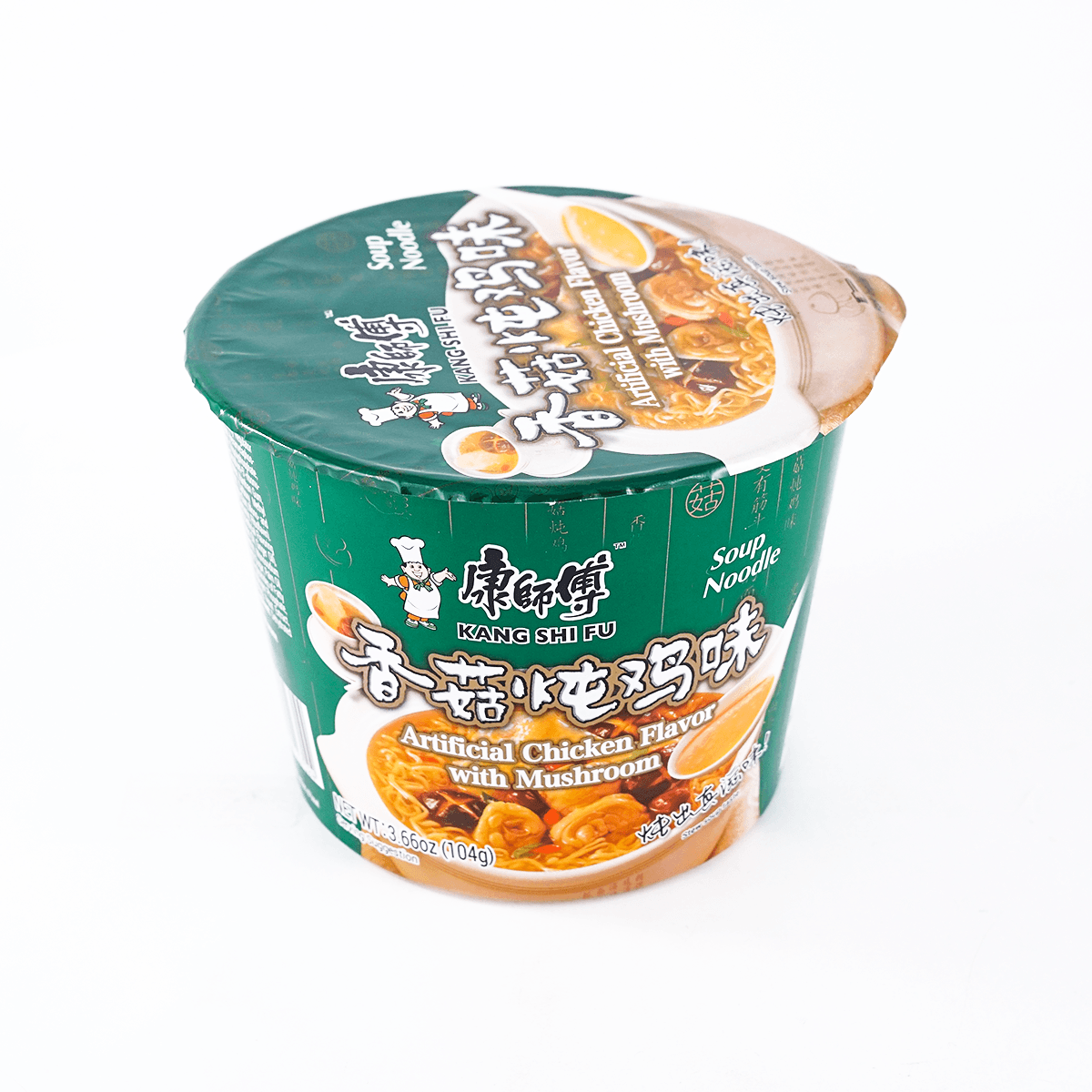 [12Packs] MASTER KONG Chicken & Mushroom Noodle Soup - Instant Noodles, 3.66oz*12Packs