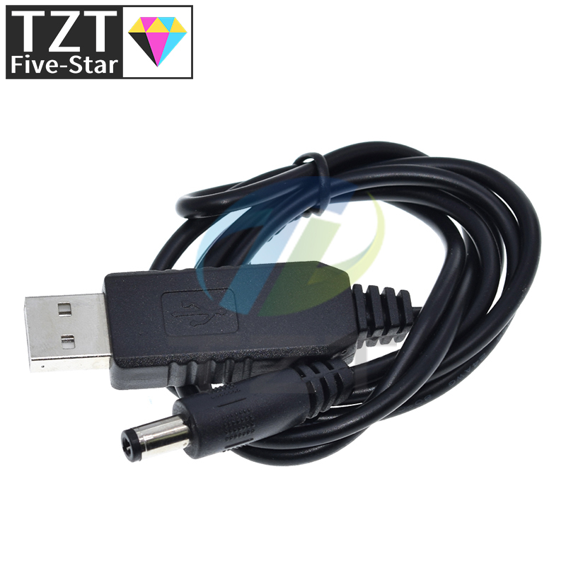 TZT USB Power Boost Line DC 5V to DC 9V / 12V Step UP Модуль USB-конвертер Адаптер Маршрутизатор Кабель 2,1x5,5 мм Вилка