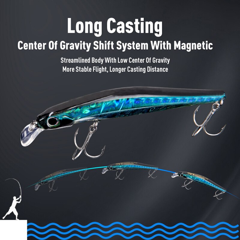 Künstler FR Silence Sinking Minnow Angelköder 80 mm 105 mm Jerkbaits Gute Action-Wobbler Hochwertige harte Köder Wolfsbarsch