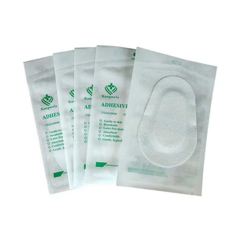 10 Stück große sterile Vlies-Augenpads, Pflaster, selbstklebende Bandagen, Wundverbände für Erwachsene, Erste-Hilfe-Wundhämostase