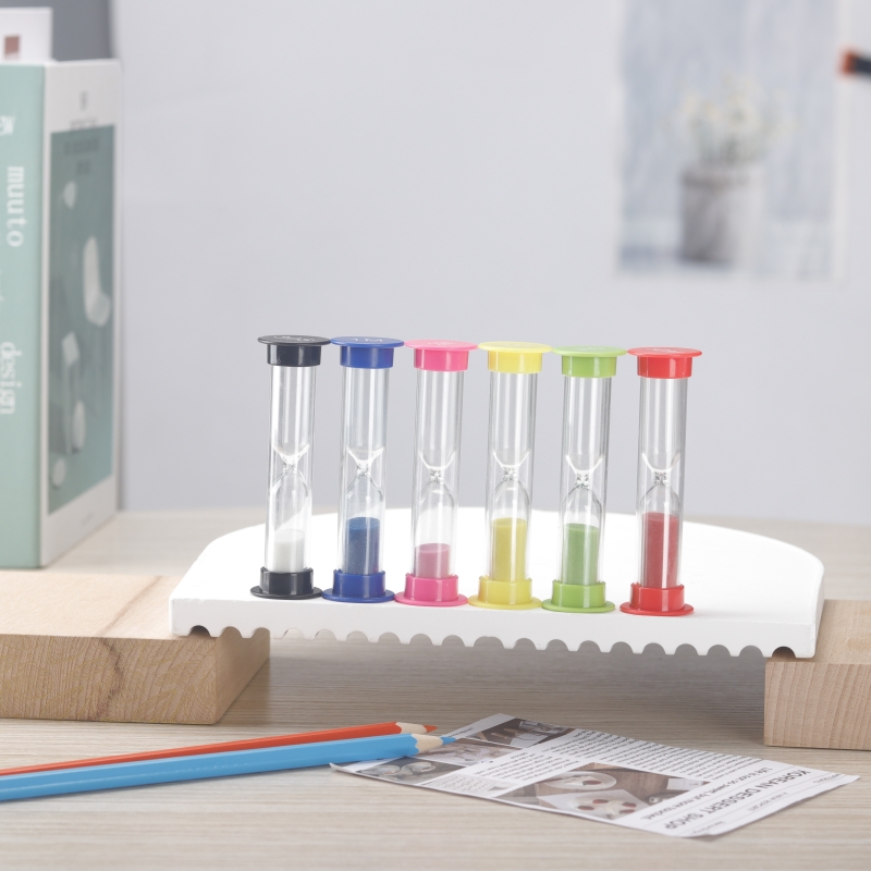 Creative Hourglass Timer Colorful Sand Timers Plastic 30s/1/2/3/5/10mins Sand Clock Timer Kitchen Kids Room Small Sandglass Gift