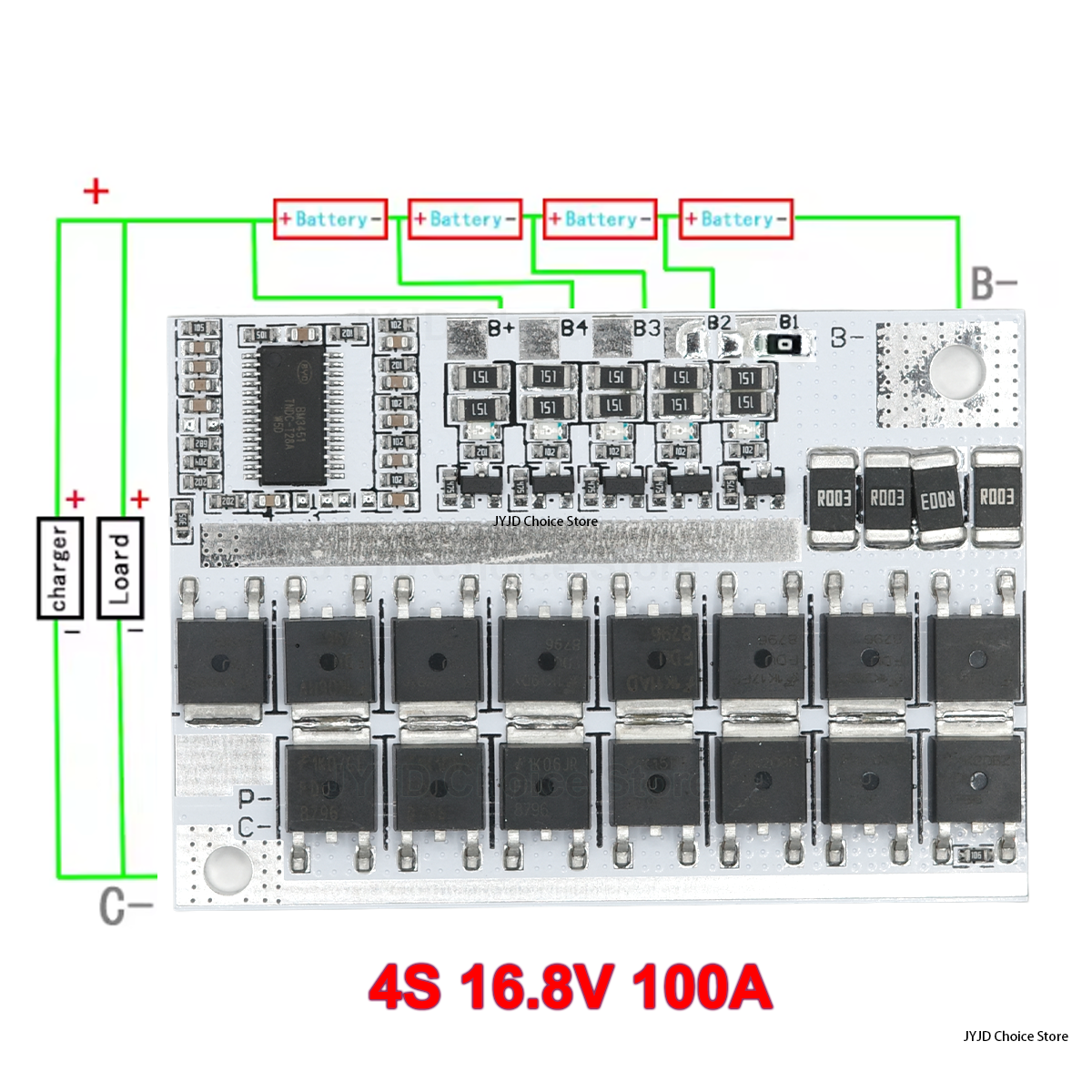 3s 4s 5s Bms 12v 16,8 v 21v 3,7 v 100a Li-ion Lmo placa de circuito de protección de batería de litio ternaria carga de equilibrio de polímero de litio