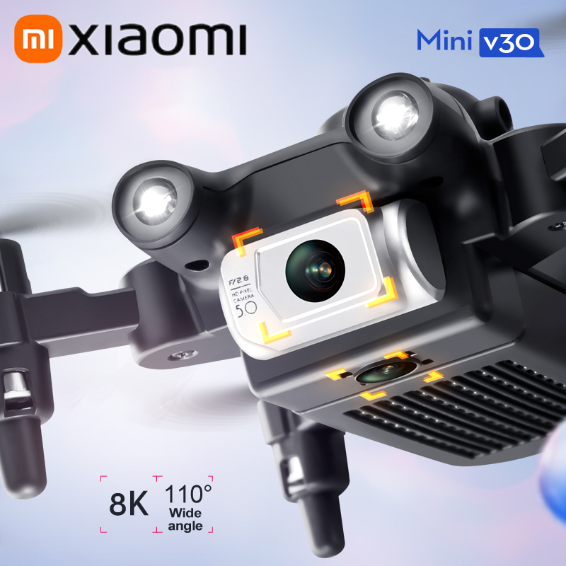Xiaomi-ミニUAV V30,プロのuav,5面障害物回避,ポータブルヘリコプター,クワッドコプター,航空写真HD,8k