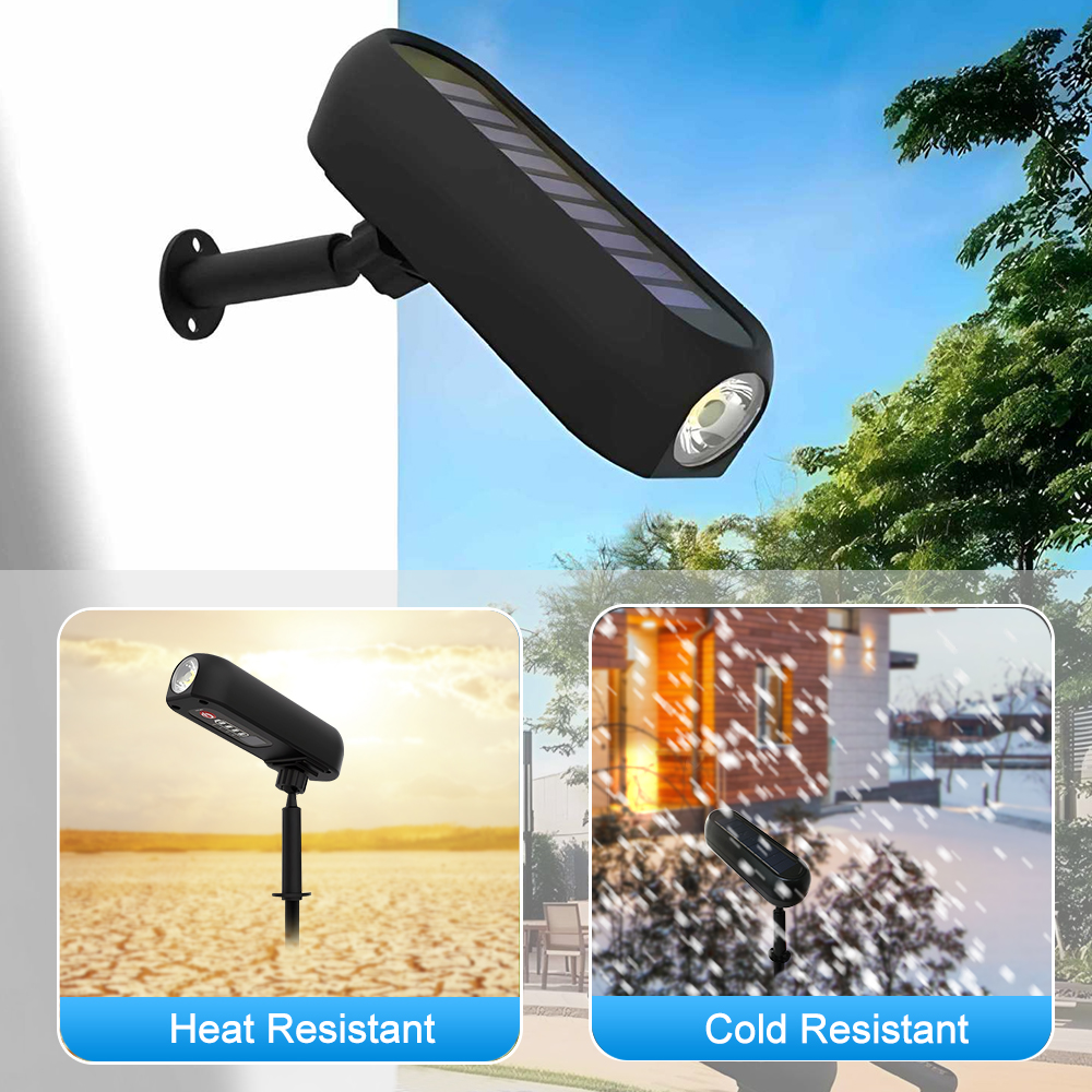 Focos solares LED para exteriores, luz Solar ajustable para paisaje, impermeable, encendido/apagado automático, luz de pared 2 en 1, jardín, patio, entrada, césped