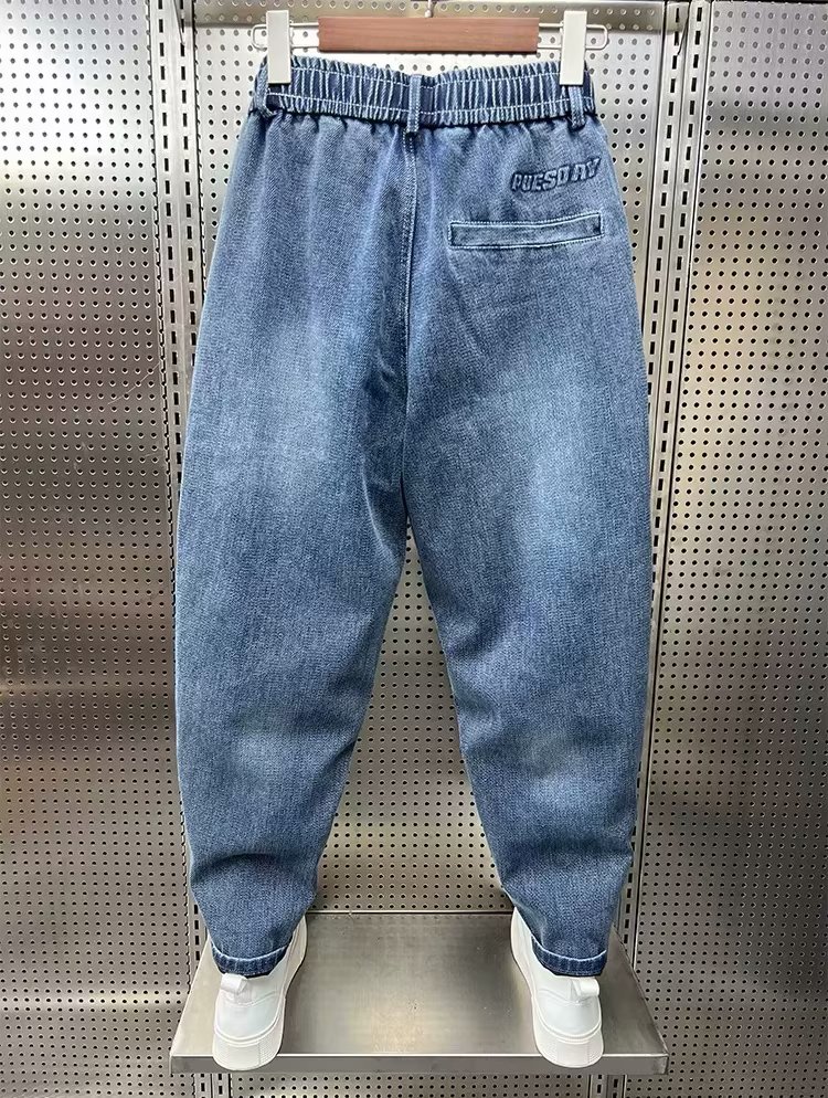 Männer Jeans Mode Lässig Jogger Harem Denim Hosen Hip Hop neue elastische taille plus größe jeans männer Männliche Hosen 2023 winter