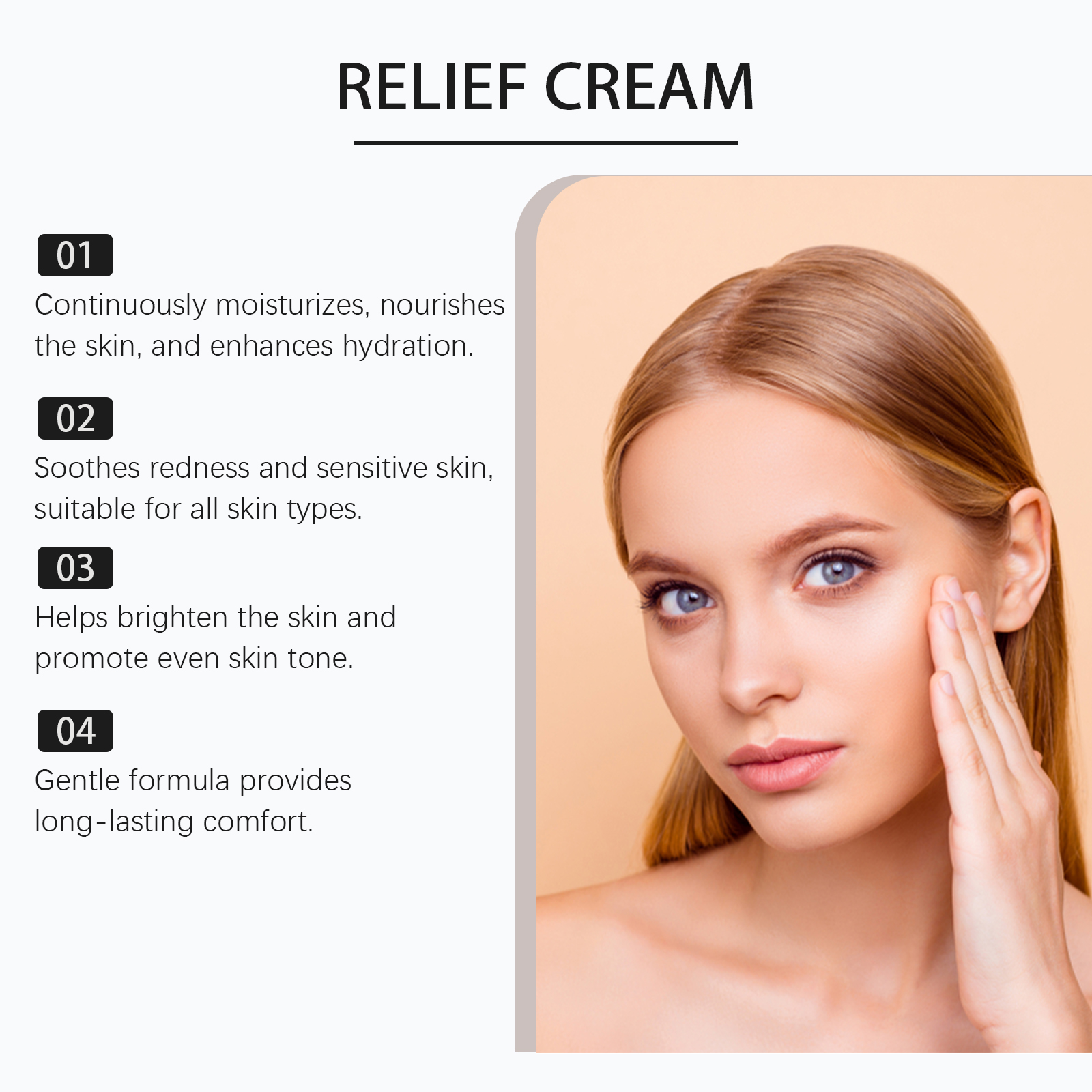 345 crema de alivio hidratante nutre la piel cuidado calmante Lifting facial estiramiento iluminar el tono de la piel crema hidratante de belleza