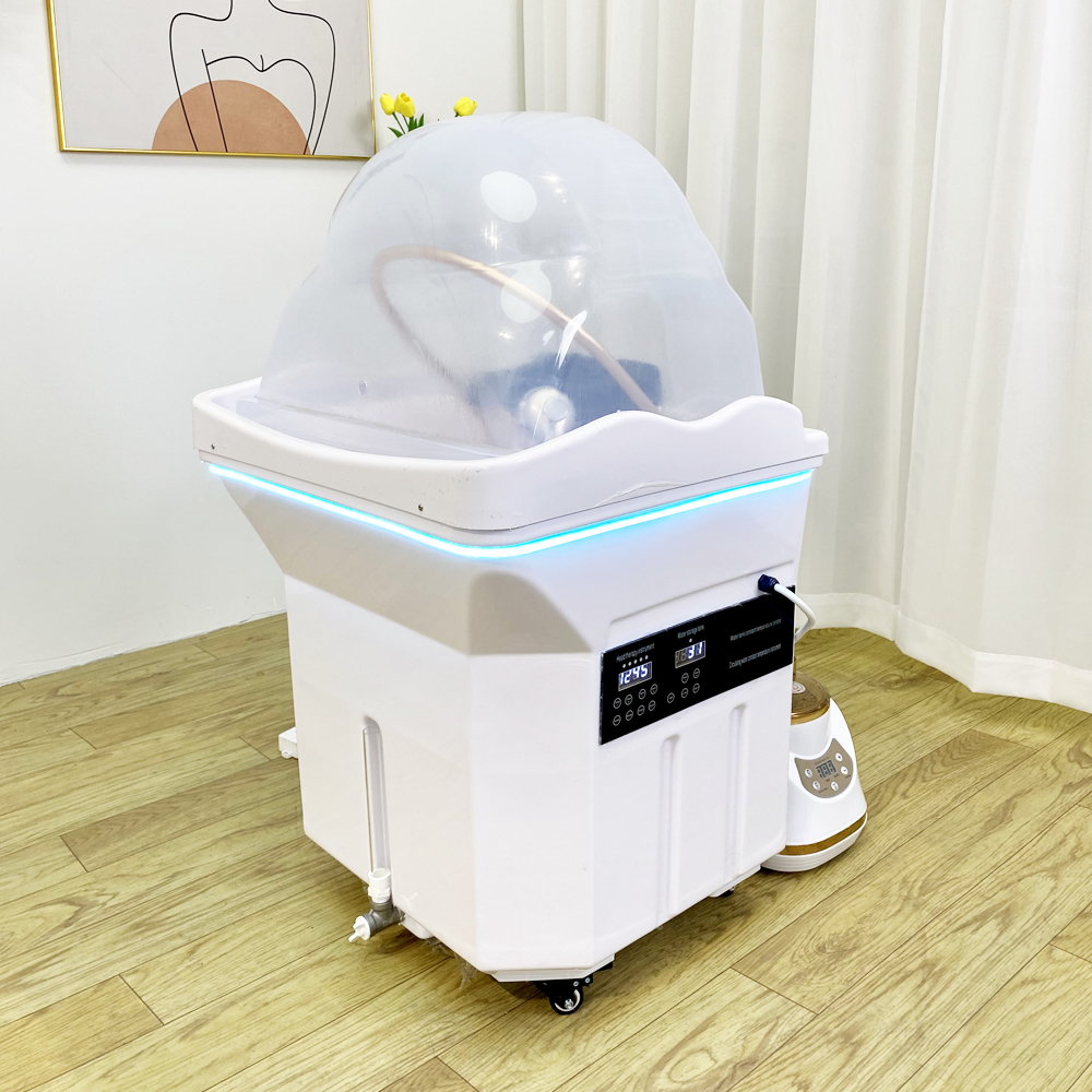 Head SPA Shampoo Basin with 60L Water Storage Tank, Water Heating, No Need to Connect Water Pipe, Head SPA Basin for Massage Bed