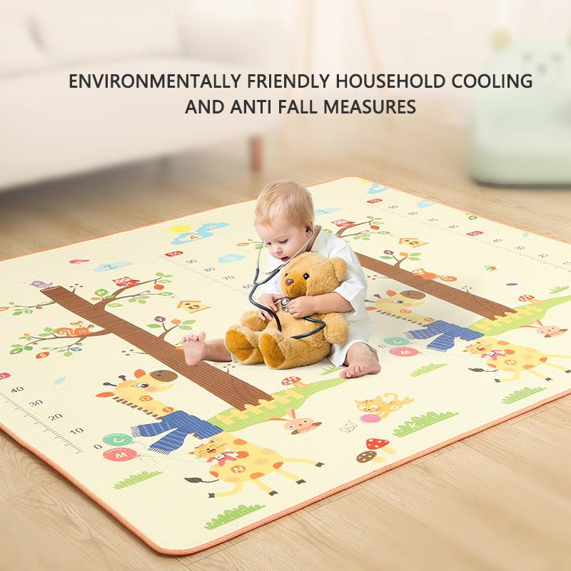 EPE ベビーゲームカーペット、アクティビティマット、ジム、クロール、フロア、EVA フォームおもちゃ、200x180cm