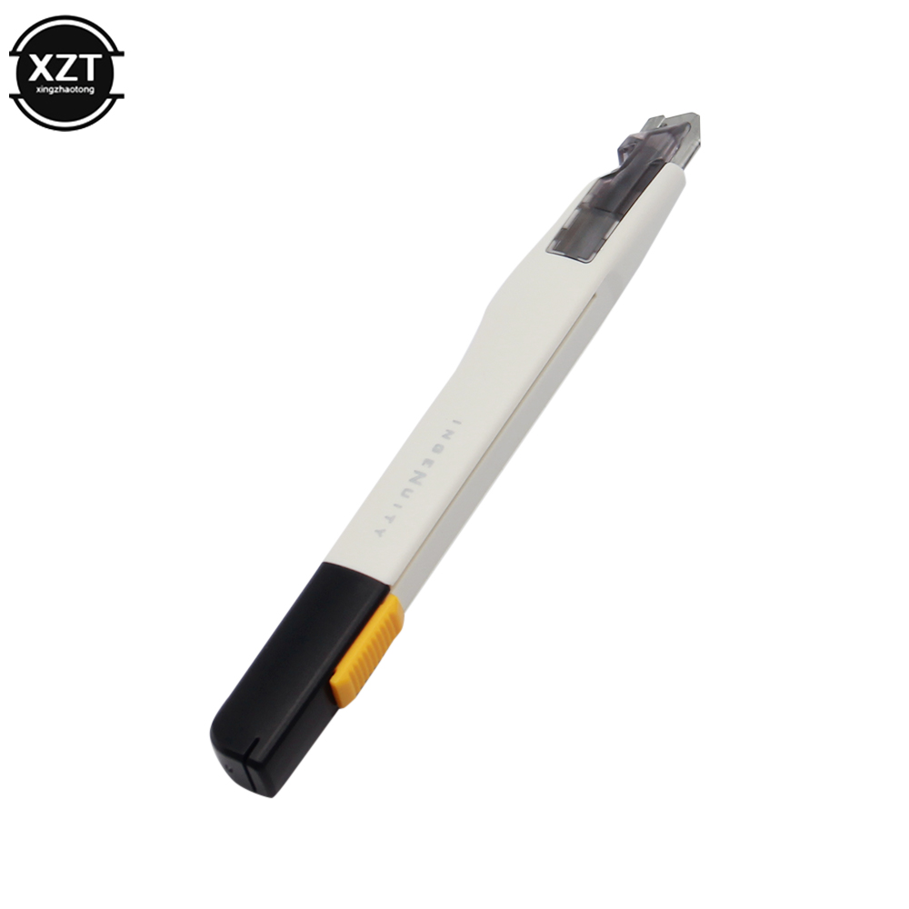 Einziehbares Allzweckmesser, 30 Grad, 9 mm Klinge, Papierschneider, Leder, Schneiden, Gravieren, Karton, Bastelmesser, Metallmesser, Schreibwaren