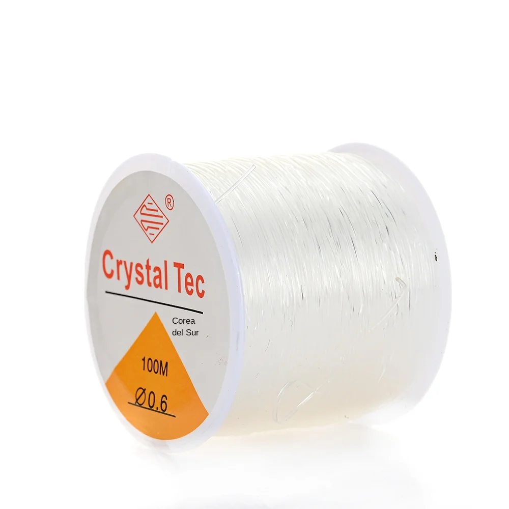 IYOE-cable elástico de 0,5-1,5mm, hilo elástico transparente para fabricación de joyería, pulsera Diy, collar, accesorios con cuentas