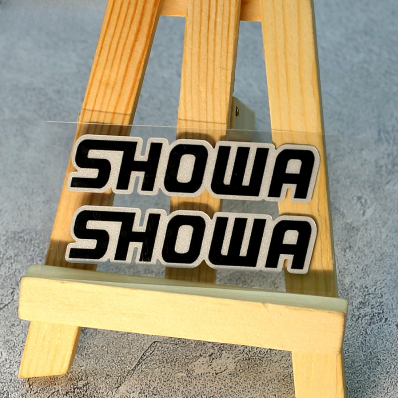 2pcs Reflective Motorcycle Front Fork Racing Helmet Stickers Showa Decals for Yamaha Honda Suzuki Ktm Kawasaki Benelli BMW KTM