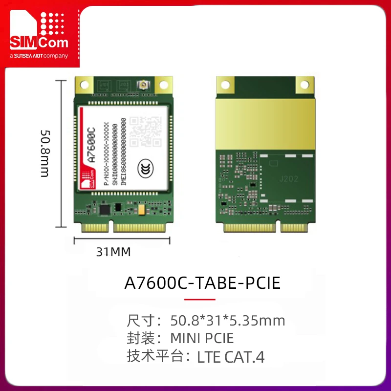 SIMCOM core signal A7600C completo Netcom 4g módulo de comunicação MINI PCIE pacote posicionamento voz analógica