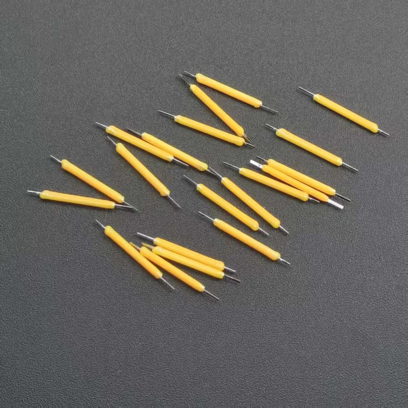 DC3V Total Length 29mm LED Warm Yellow Hard Filament Retro Anti-tungsten Filament Light Source Material Plastic DIY Accessories