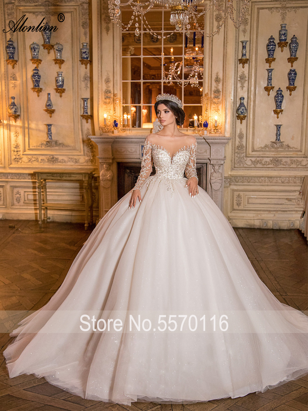 Новинка, свадебное платье с вышивкой и кружевом, полными рукавами