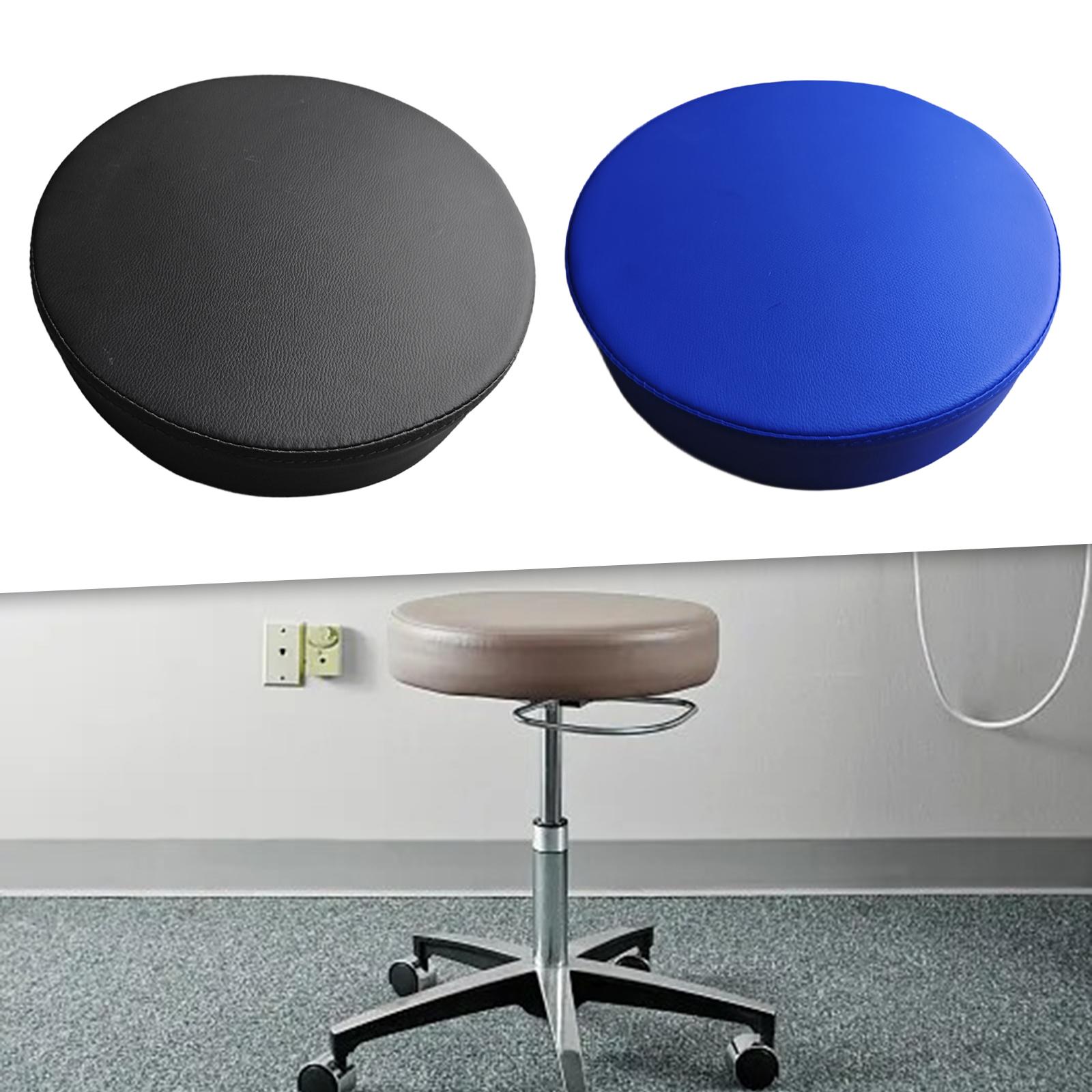 Banco de bar de substituição, cadeira de bar redonda e compacta, almofada de assento para cadeira giratória, sala de reuniões, barbeiro